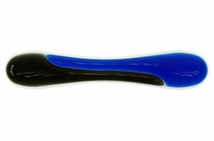 Kensington 62397 Podkładka pod klawiaturę Crystal Wristres Wave - żelowa, niebiesko-czarna