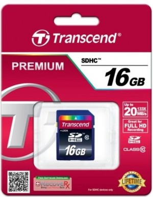 Transcend SDHCCard 16GB SDcard 2.0 SDHC highspeed class 10