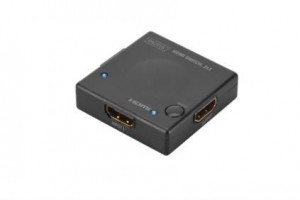 Digitus DS-45302 - Video/Audio-Schalter - 2 Anschlüsse Mit dem HDMI Switch können Sie zwei HDMI Geräte als Signalquelle (z. B. Blu-ray-Player und S