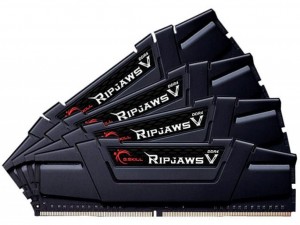 GSkill RAM Ripjaws V - 64 GB (4 x 16 GB Kit) - DDR4 3200 DIMM CL14 Ripjaws V Serie DDR4 DRAM Speicher wurde für ansprechendes Design und Leistung konzipiert und ist