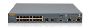 HP HPE Aruba 7010 (RW) 16p 150W PoE+ 10/100/1000BASE-T 1G BASE-X SFP 32 AP and 2K Clients Controller