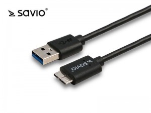Savio Kabel USB 3.0 A (M)-USB Micro 3.0 Typ B (M)CL-102