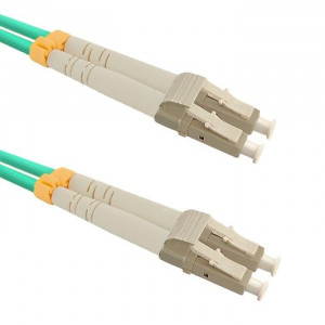 Qoltec Patchcord światłowodowy LC/UPC-LC/UPC | MM | 50/125 | OM3 | 1m