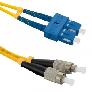 Qoltec 54044 Optic Patchcord SC/UPC-FC/UPC Singlemode 9/125 G652D Duplex 2m