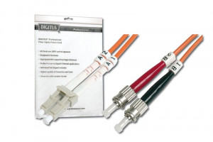 Digitus DK-2531-02 światłowód krosowy, duplex MM 50/125 SOM2 LC-ST, 2m, 15 LGW