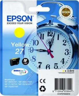 Epson C13T27044012 Tusz T2704 yellow DURABrite