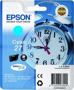 Epson C13T27024012 Tusz T2702 cyan DURABrite