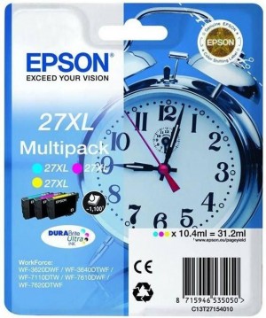 Epson Trójpak kolor T2715 CMY do WF-3620/WF-7x10 (3x10.4ml)