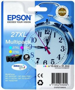Epson C13T27154012 Tusz T2715 C/M/Y 3-color 27XL DURABrite 31.2 ml
