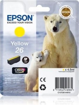 Epson C13T26144012 Tusz T2614 yellow Claria 4,5 ml XP-600/700/800