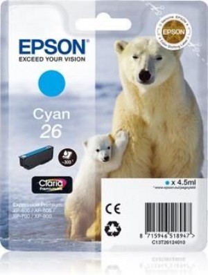 Epson C13T26124012 Tusz T2612 cyan Claria 4,5 ml XP-600/700/800