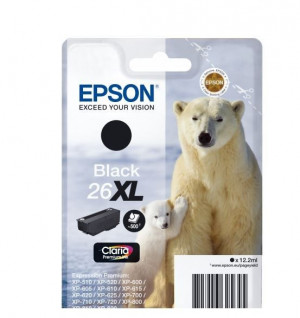 Epson C13T26214012 Tusz T2621 XL black Claria 12,2 ml XP-600/700/800