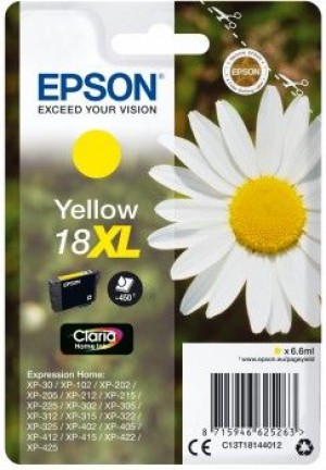 Epson C13T18144012 Tusz T1814 XL yellow 6,6 ml XP-102/202/205/302/305/402/405/405WH