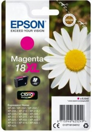 Epson C13T18134012 Tusz T1813 XL magenta 6,6 ml XP-102/202/205/302/305/402/405/405WH