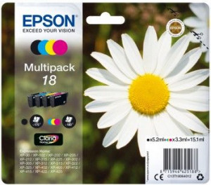 Epson C13T18064012 Zestaw T1806 CMYK MultiPack XP- 102/202/205/302/305/402/405/405WH