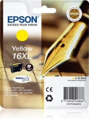 Epson C13T16344012 Tusz T1634 XL yellow DURABrite 6,5 ml WF-2010/25x0