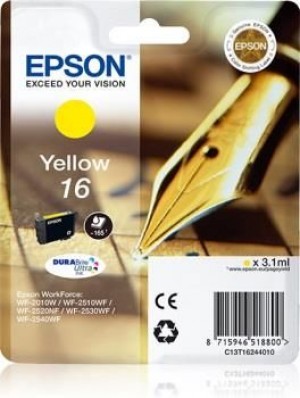 Epson C13T16244012 Tusz T1624 yellow DURABrite 3,1 ml WF-2010/25x0