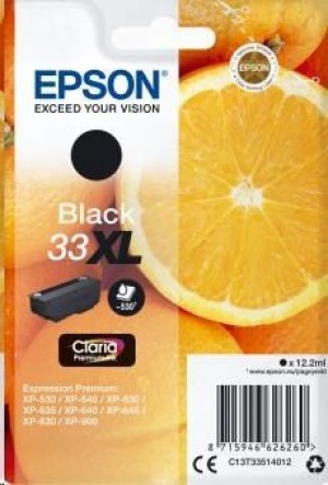 Epson C13T33514012 Tusz Singlepack black 33XL Claria Premium