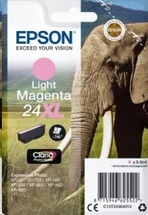 Epson C13T24364012 Tusz T2436 Light magenta XL 9,8 ml XP-750/850