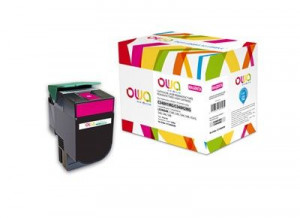 Armor Toner OWA do LEXMARK C540, 543, 544, 546, X543, X544, X546, X548, 2000 stron, C540H1MG, czerwona/magenta