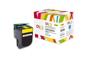 Armor Toner OWA do LEXMARK C540, 543, 544, 546, X543, X544, X546, X548, 2000 stron, C540H1YG, żółta/yellow