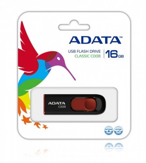 A-Data Pendrive DashDrive Classic C008 16GB USB2.0 czarno-czerwony