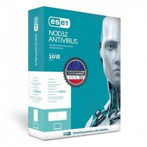 Eset NOD32 Antivirus BOX 1U 12M ENA-K-1Y-1D Przedłużenie