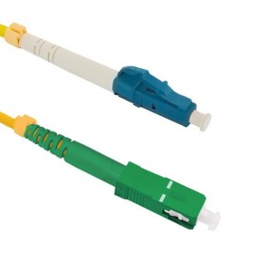 Qoltec Patchcord Światłowodowy LC/UPC-SC/APC SM 9/125 G652D 1m