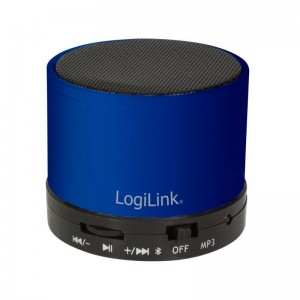 LogiLink tragbarer kabelloser Bluetooth Lautsprecher SP0051B Genießen Sie Ihre Lieblingsmusik von Ihrem Smartphone oder Tablet nun in bester Lautstärke. Neben de