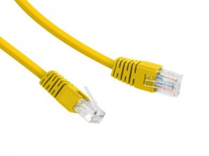 Gembird patchcord kat 6 zalewane końcówki 5m żółty