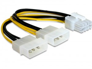 DeLOCK Delock ATX Stromadapter 2x 5.25 -> 8-pin (PCIe)