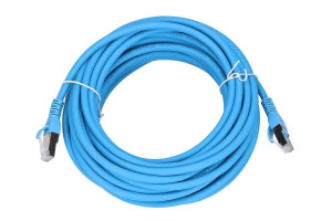 Extralink LAN patchcord kat6A S/FTP 10m 10G ekranowany kabel czysta miedź niebieski