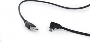 Gembird CCB-USB2-AMmDM90-6 kabel kątowy dwustronny micro USB do USB 2.0 AM 1.8M, czarny, blister