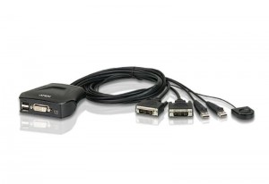 Aten Przełącznik DVI/USB CS22D (CS22D-A7) 2-port.