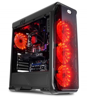 LC-Power LC Gehäuse Power Gaming 988B Red Typhoon - Midi 