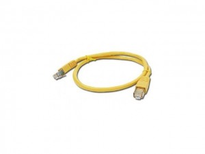 Gembird patchcord RJ45 osłonka zalewana kat 5e FTP 1m żółty