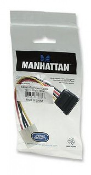 Manhattan 342766 Adapter zasilania Molex - SATA torebka