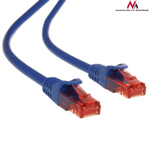 Maclean Patchcord MCTV-300 N UTP cat6 wtyk-wtyk 0,5m niebieski