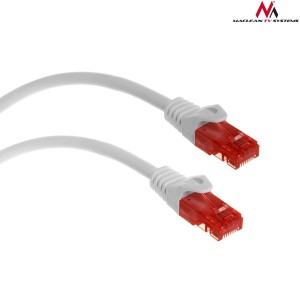 Maclean Patchcord MCTV-301 W UTP cat6 wtyk-wtyk 1m biały