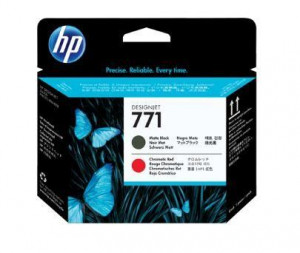 HP 771 original printhead matte black and chromatic red standard capacity 1-pack