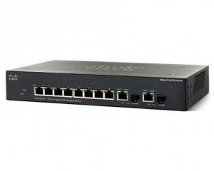 Cisco Systems Switch zarządzalny Cisco SG300-10 8x100/1000 2xSFP Combo (SRW2008-K9)