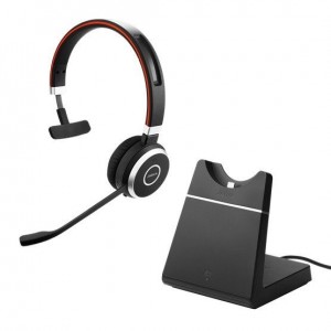 Jabra Evolve+ 65 MS Mono incl. | Charg. Station Evolve Evolve | 65+ MS Mono, Headset, Head-band, Office/Call center, Black, Monaural, Volume +, 