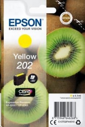 Epson C13T02F44010 Tusz singlepack 202 yellow 4,1ml Claria premium