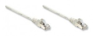 Intellinet Network Solutions INTELLINET Network Cable Cat5e SF/UTP CCA Cat5e compatible 5m 15ft. Grey RJ-45 Male / RJ-45 Male