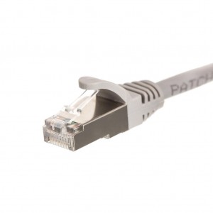 Netrack BZPAT5F5E patchcord RJ45, osłonka zalewana, kat. 5e FTP, 5m szary