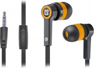 Defender Słuchawki z mikrofonem PULSE 420 douszne 4-pin czarno-pomarańczowe