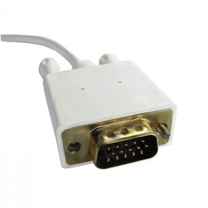 Qoltec 50419 DisplayPort Alternate mode USB 3.1 typ C męski VGA męski 1080p 2m