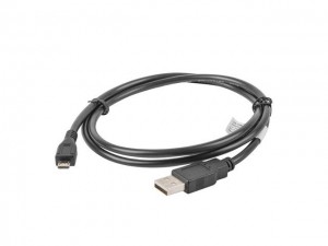 LANBERG Kabel USB 2.0 micro AM-MBM5P 1M czarny