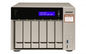QNAP 6-Bay NAS, AMD RX-421BD 2.1~3.4 GHz, 4GB DDR4 RAM (max 64GB) , 6x 2.5/3.5 + 2x M.2 2280/2260 SATA 6Gb/s slots, 4x GbE LAN, optional 10GbE PCIe expansion, LCD, Surveillance Station free 4 & max 72 channels, USB QuickAccess