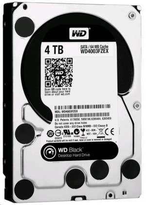 Western Digital HDD SATA 4TB 7200RPM 6GB/S 256MB BLACK WD4005FZBX WDC